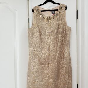Vince camuto snakeskin dress